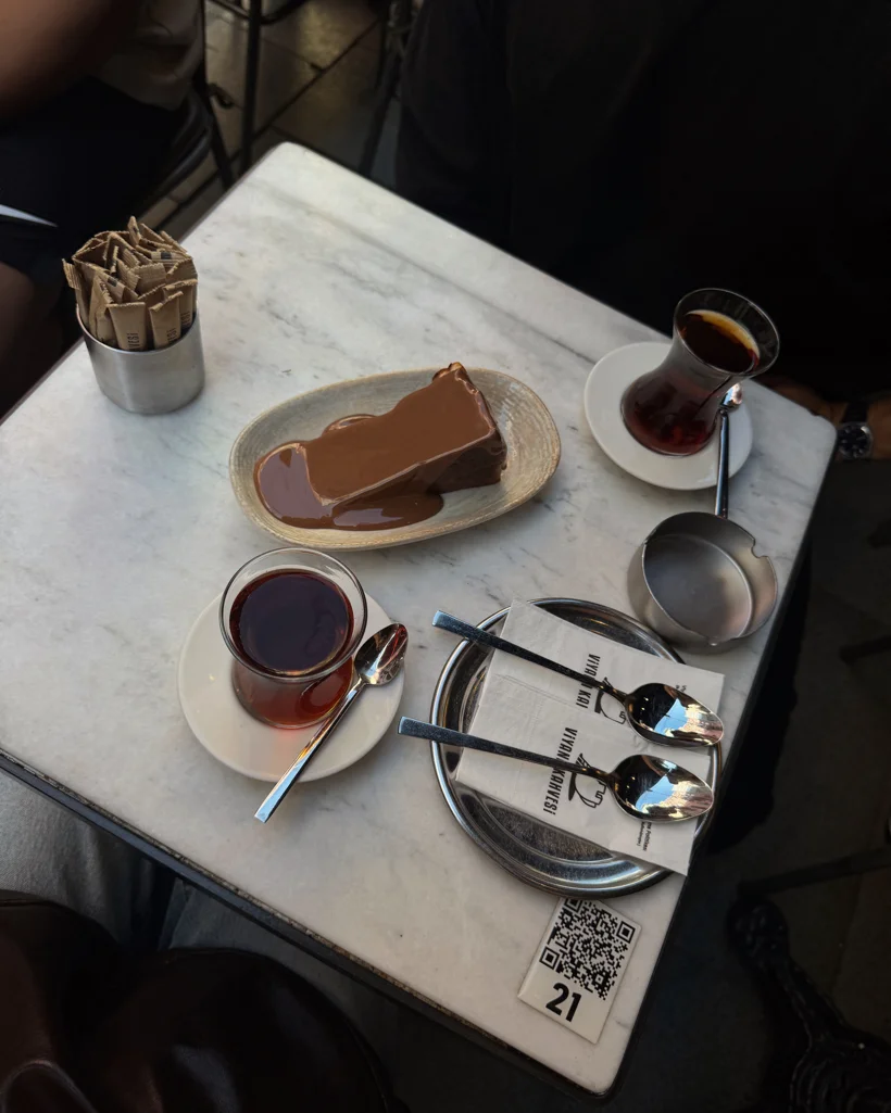 The famous Basque cheesecake in Istanbul